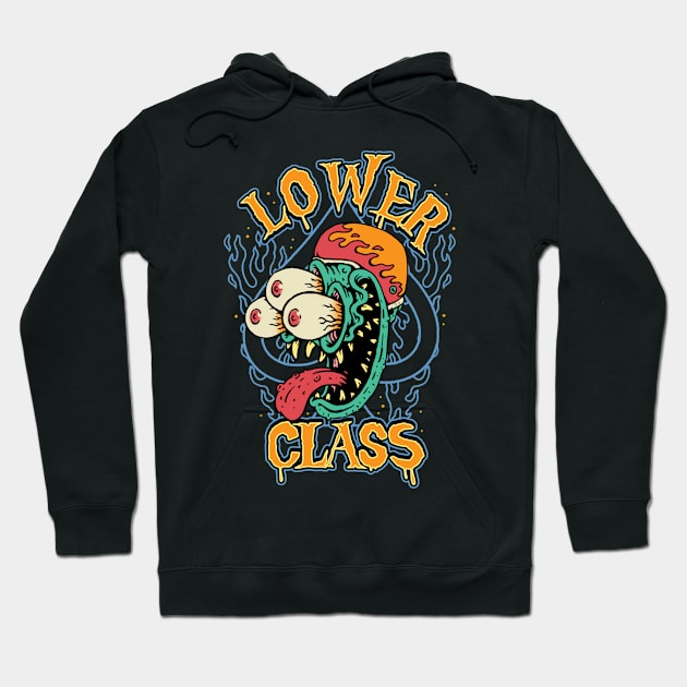 Lower Class Monster Fink Hoodie by MonstersandMartians
